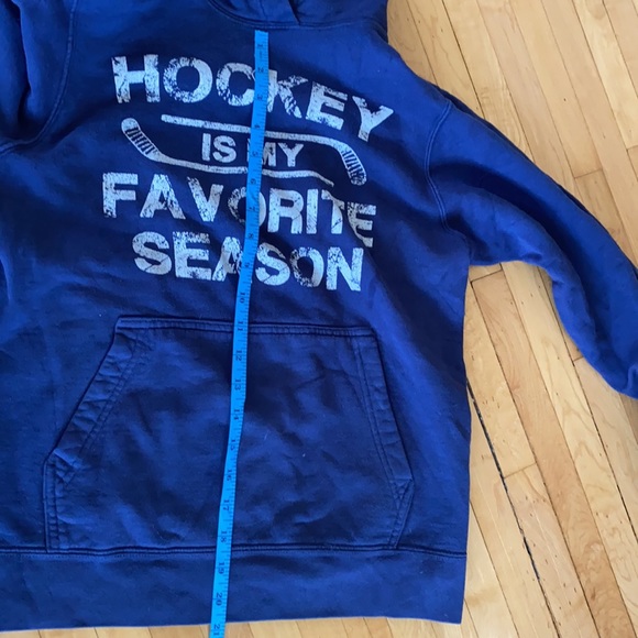 Blue Hockey is My Favorite Season hoodie - Picture 7 of 7